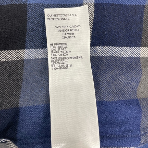 Eddie Bauer Men's Plaid Flannel Shirt -  Small - Picture 9 of 10